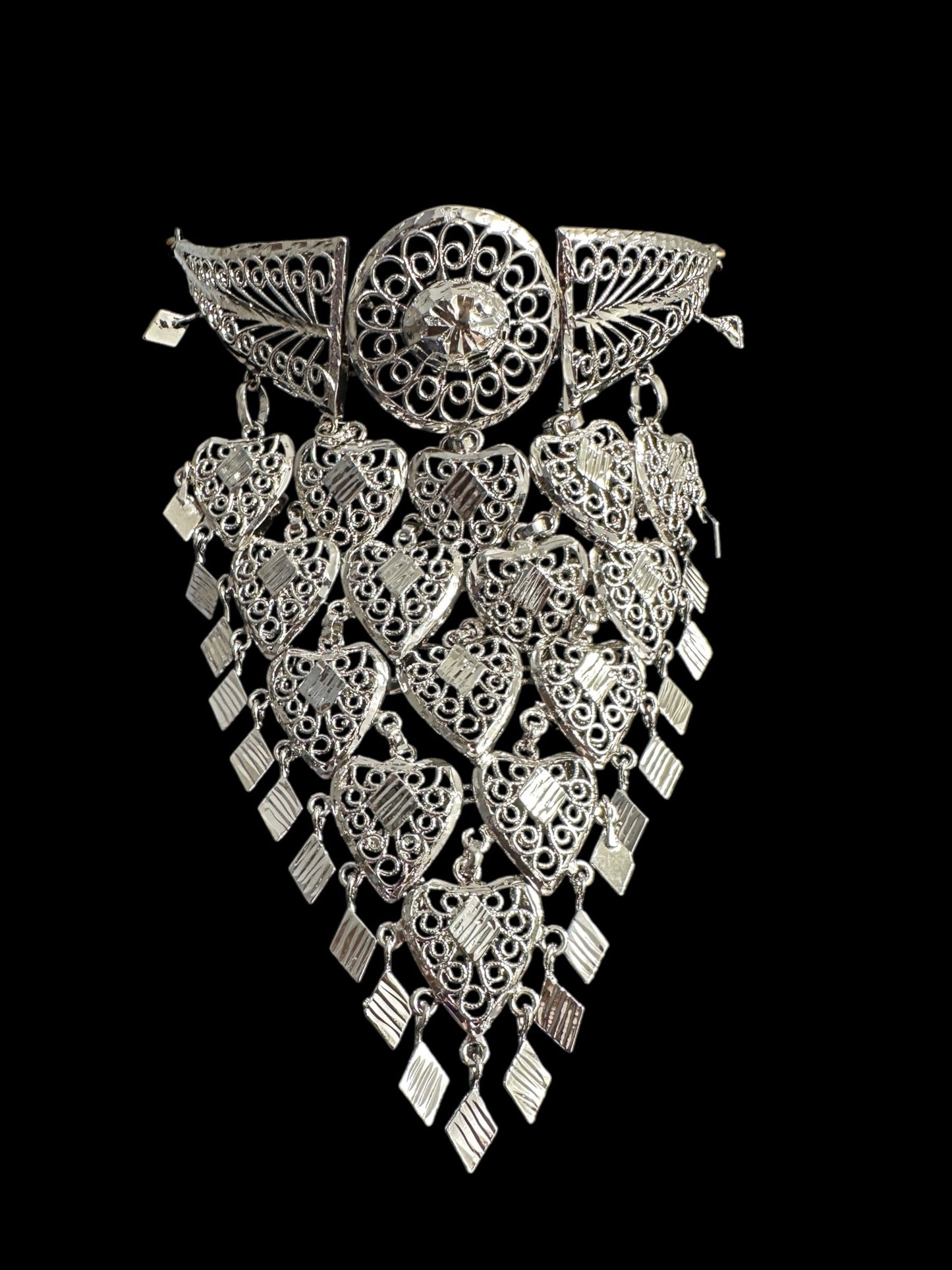 C521 Inas silver plated traditional choker set ( READY TO SHIP )