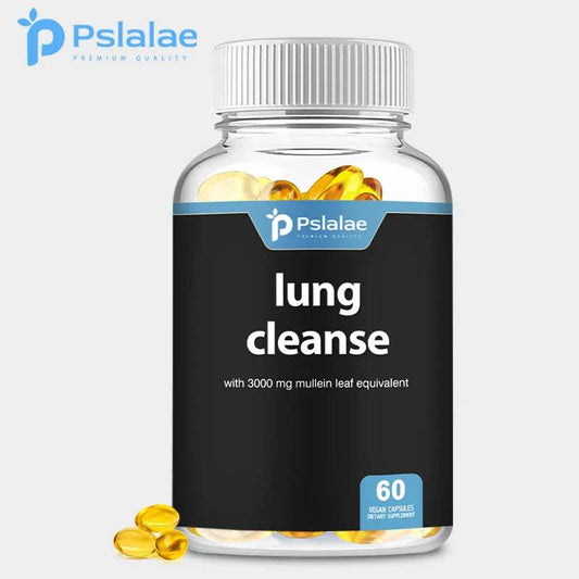 Lung  Detox & Cleanse Capsules - Supports Bronchial and Respiratory Health, Relieves Breathing, Immune Support - 60 Capsules