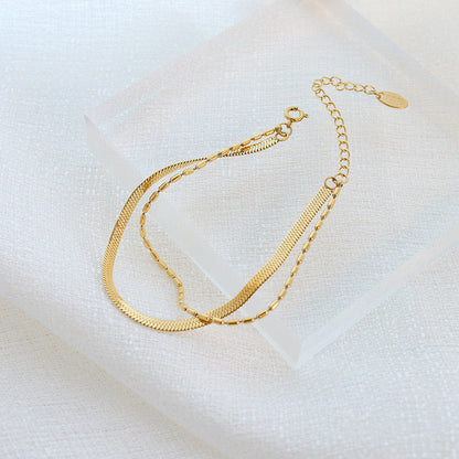 Elegant Double Chain Bracelet