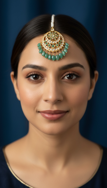 DJTK5 Isra  tika in emeralds and real pearls ( READY TO SHIP  )