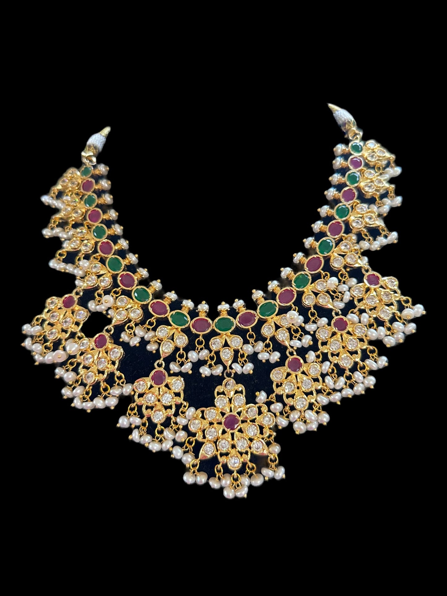 DNS58 fresh water pearl necklace with earrings ( READY TO SHIP )