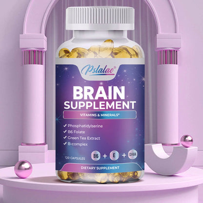 Brain Supplement - Boosts Brain Function, Helps Improve Memory, Intelligence and Concentration - 120 Capsules