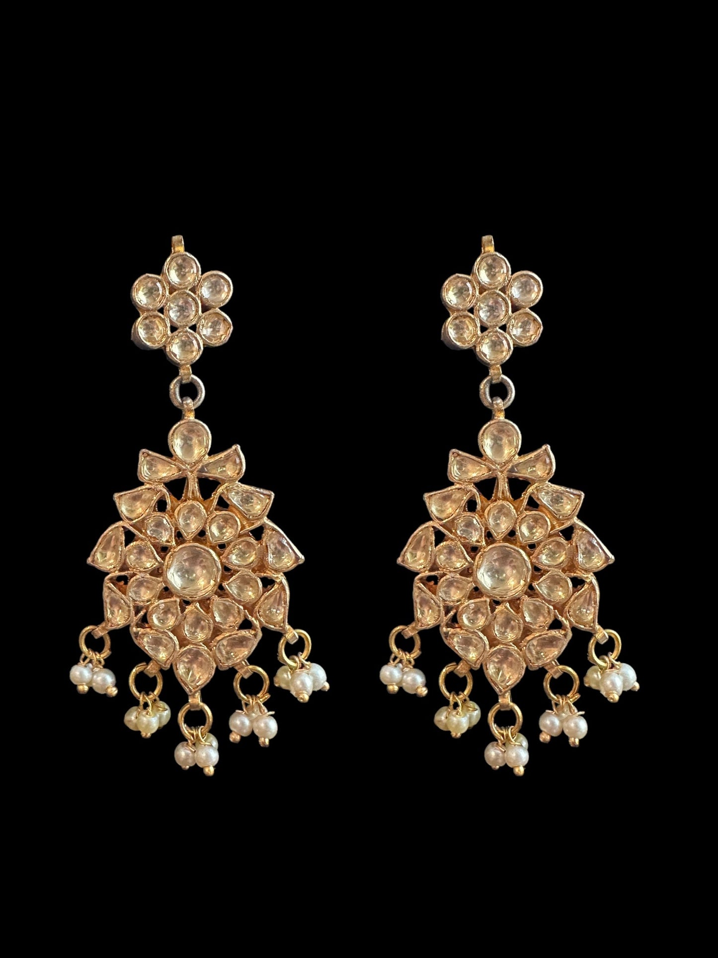 DER626 pachi kundan earrings ( READY TO SHIP )