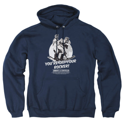 Abbott & Costello Off Your Rocker Mens Hoodie Navy Officially Licensed