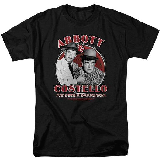 Abbott & Costello Bad Boy Mens T Shirt Black Officially Licensed
