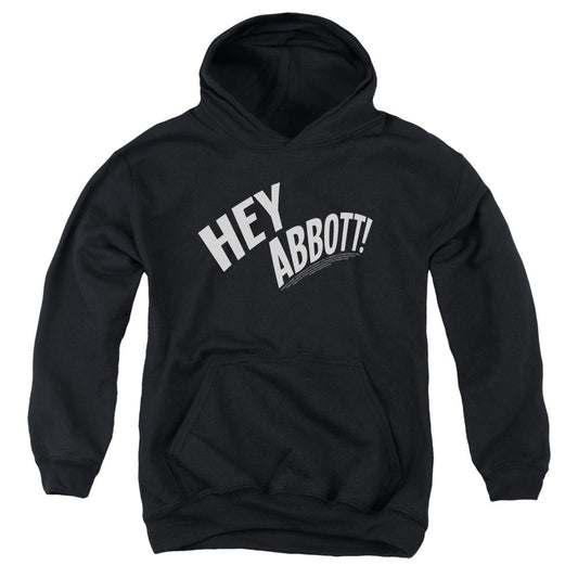 Abbott & Costello Hey Abbott Kids Youth Hoodie Black Officially Licensed