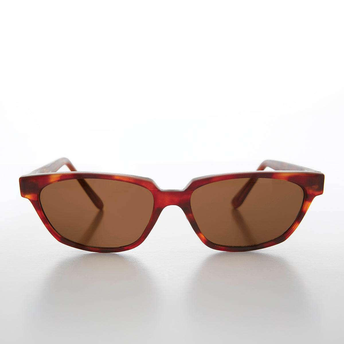 Rectangular Horn Rim Unisex Vintage Sunglass - Abbot