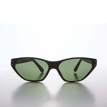 Narrow Edgy 90s Rocker Cat Eye Vintage Sunglass - Abigail
