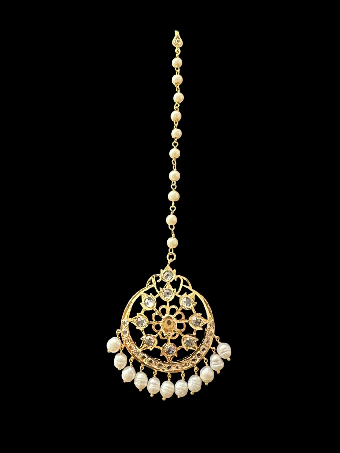 DJTK307 Naira tika in fresh water pearls   ( READY TO SHIP )