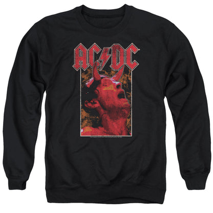 Acdc Horns Mens Crewneck Sweatshirt Black