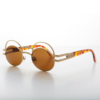 Futuristic Oval Sunglass with Double Eyelid - Ace