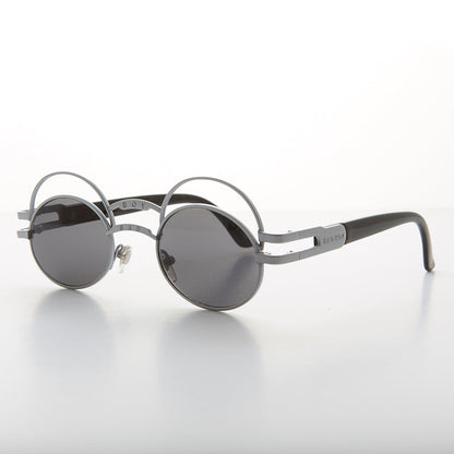 Futuristic Oval Sunglass with Double Eyelid - Ace