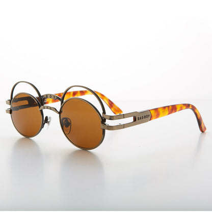 Futuristic Oval Sunglass with Double Eyelid - Ace