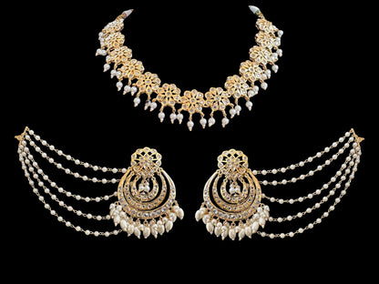 DNS85 Malavika set in pearls (SHIPS IN 4 WEEKS )