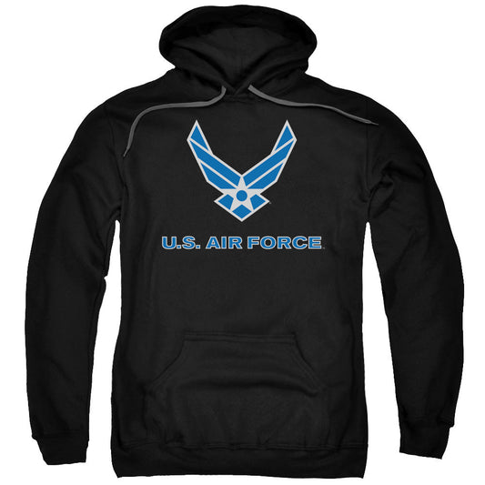 Air Force Logo Mens Hoodie Black Officially Licensed
