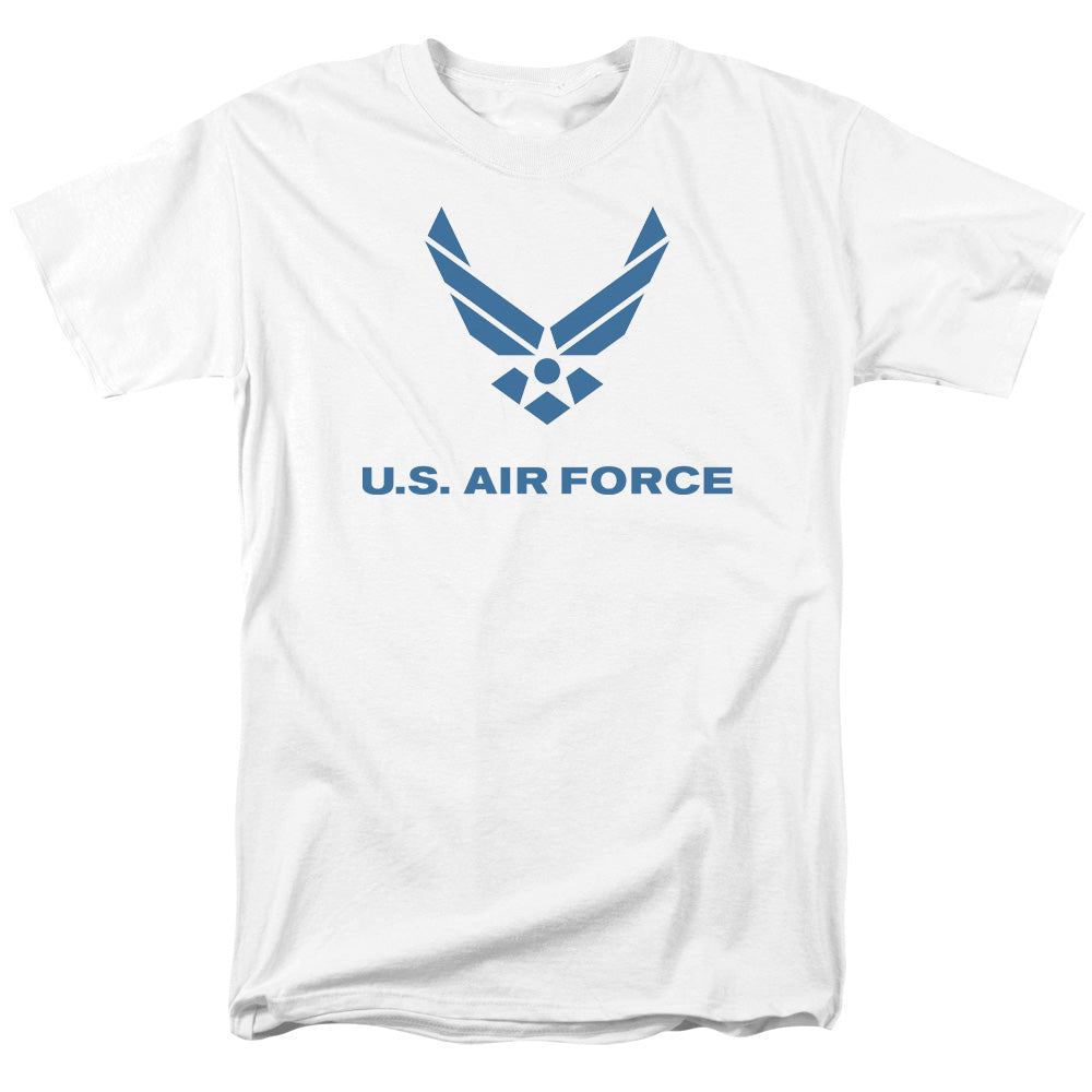 Air Force Distressed Logo Mens T Shirt White Officially Licensed