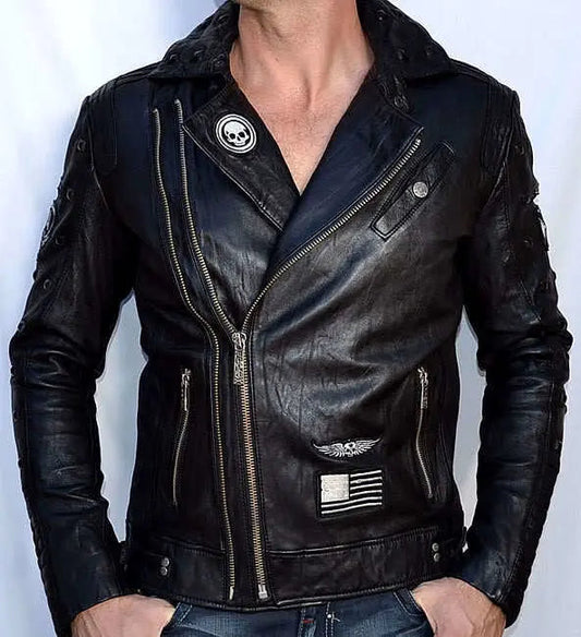 КОЖАНАЯ КУРТКА AFFLICTION AMERICAN REBORN JACKET