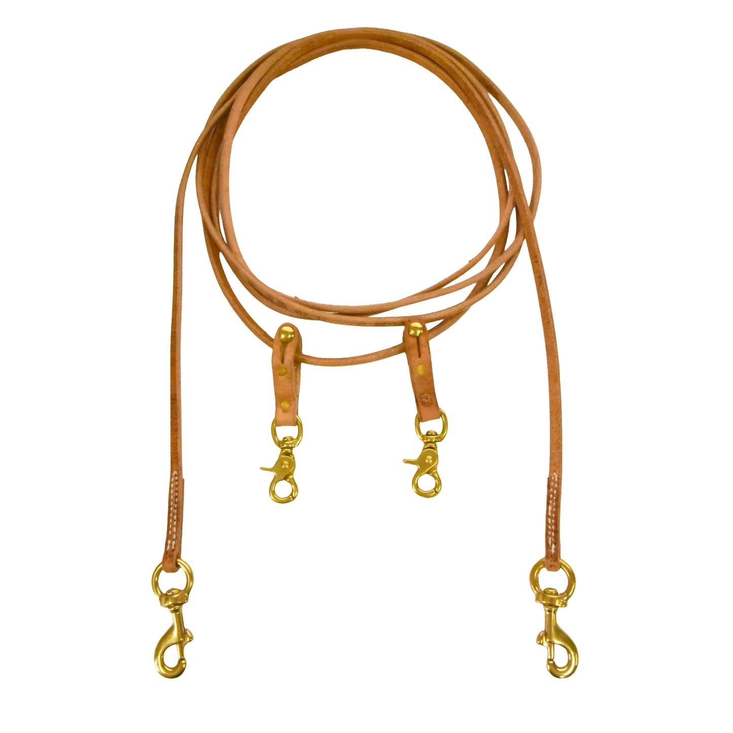 AJ Tack Harness Leather Draw Reins - 3/8in x 15ft