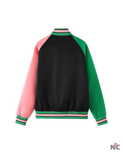 AKA Black Custom Lining Bomber Jacket