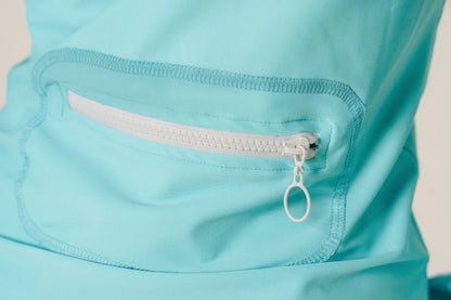 Women's Zip Rash Guard With Back Pocket - Miami