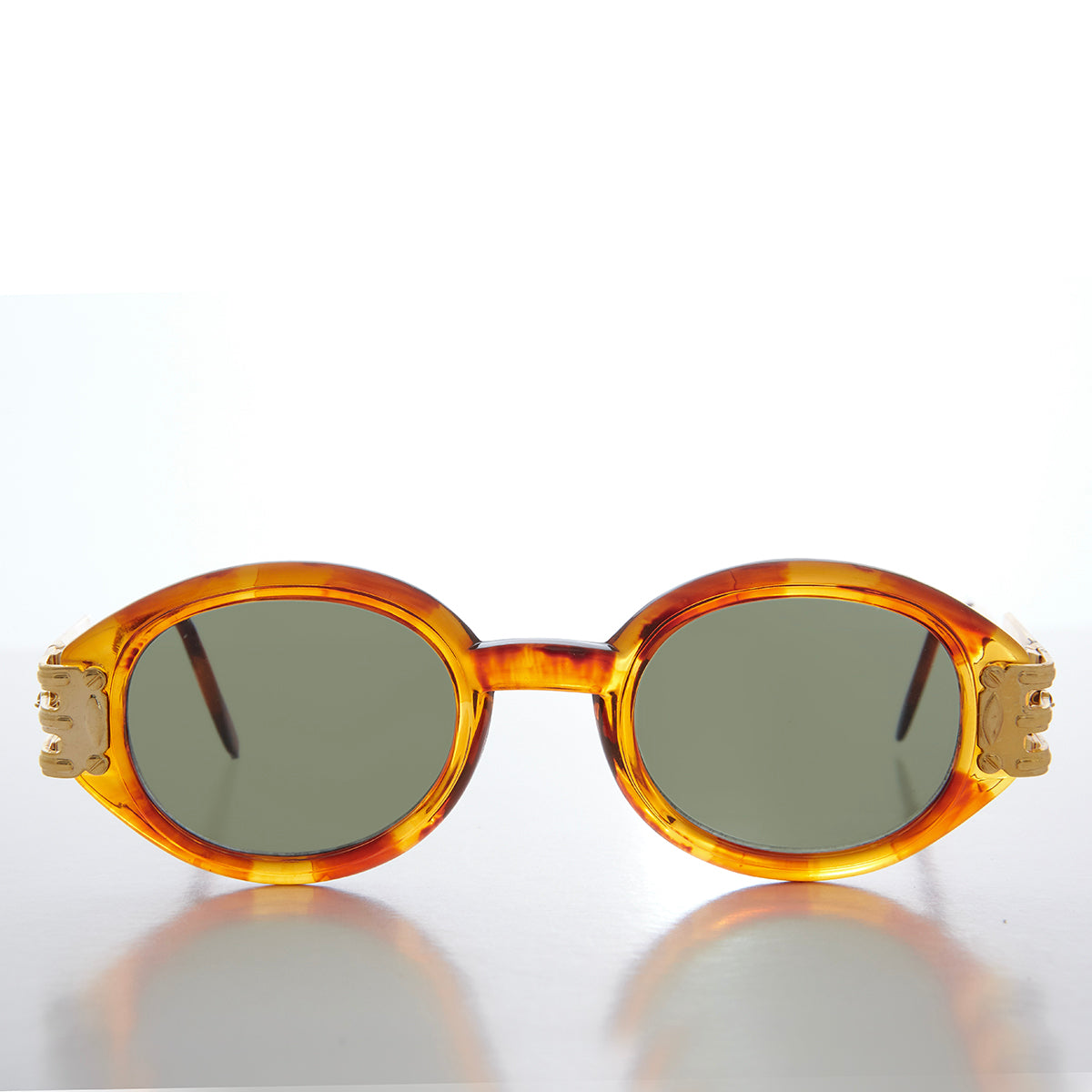 Industrial Oval 90s Vintage Sunglasses - Alavian