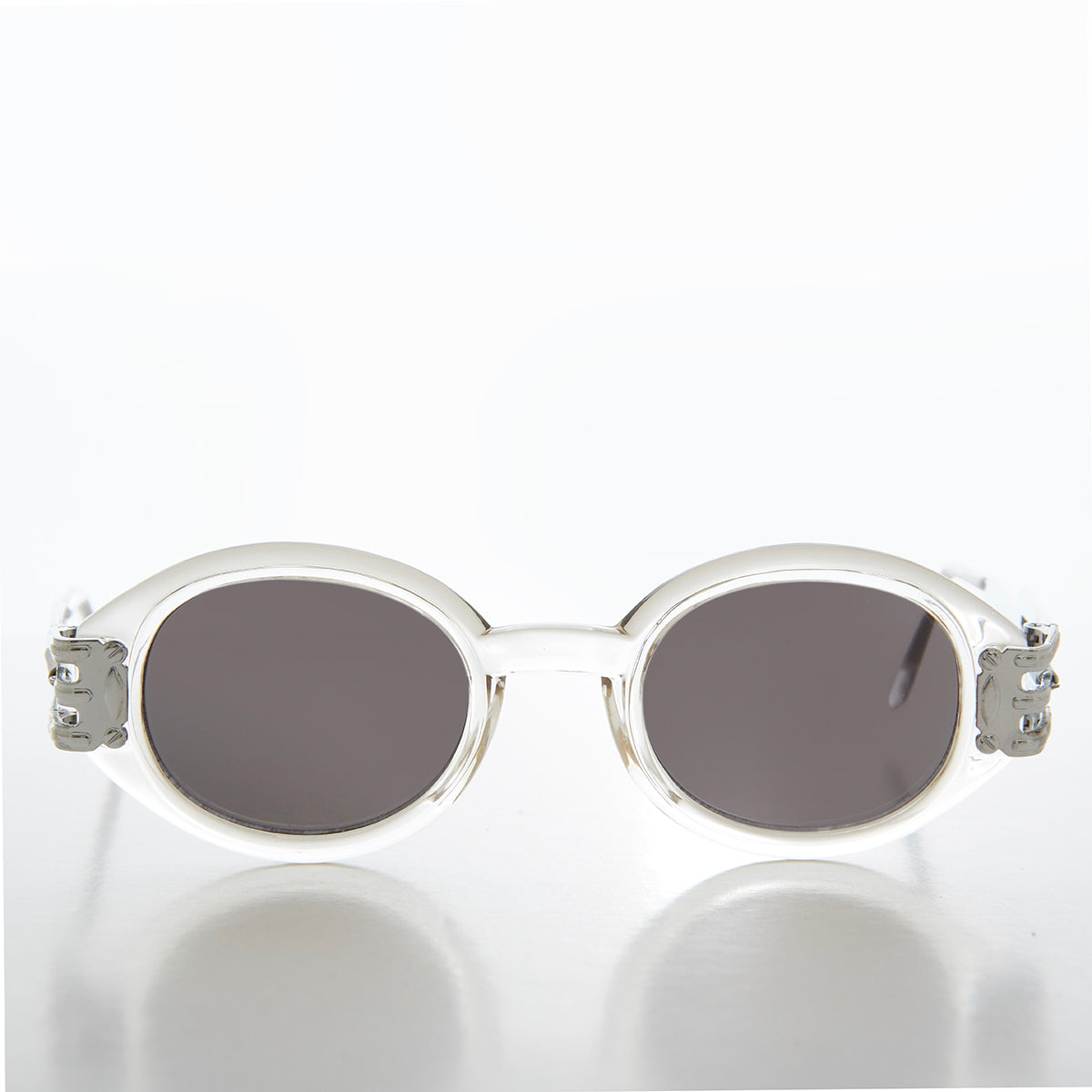 Industrial Oval 90s Vintage Sunglasses - Alavian