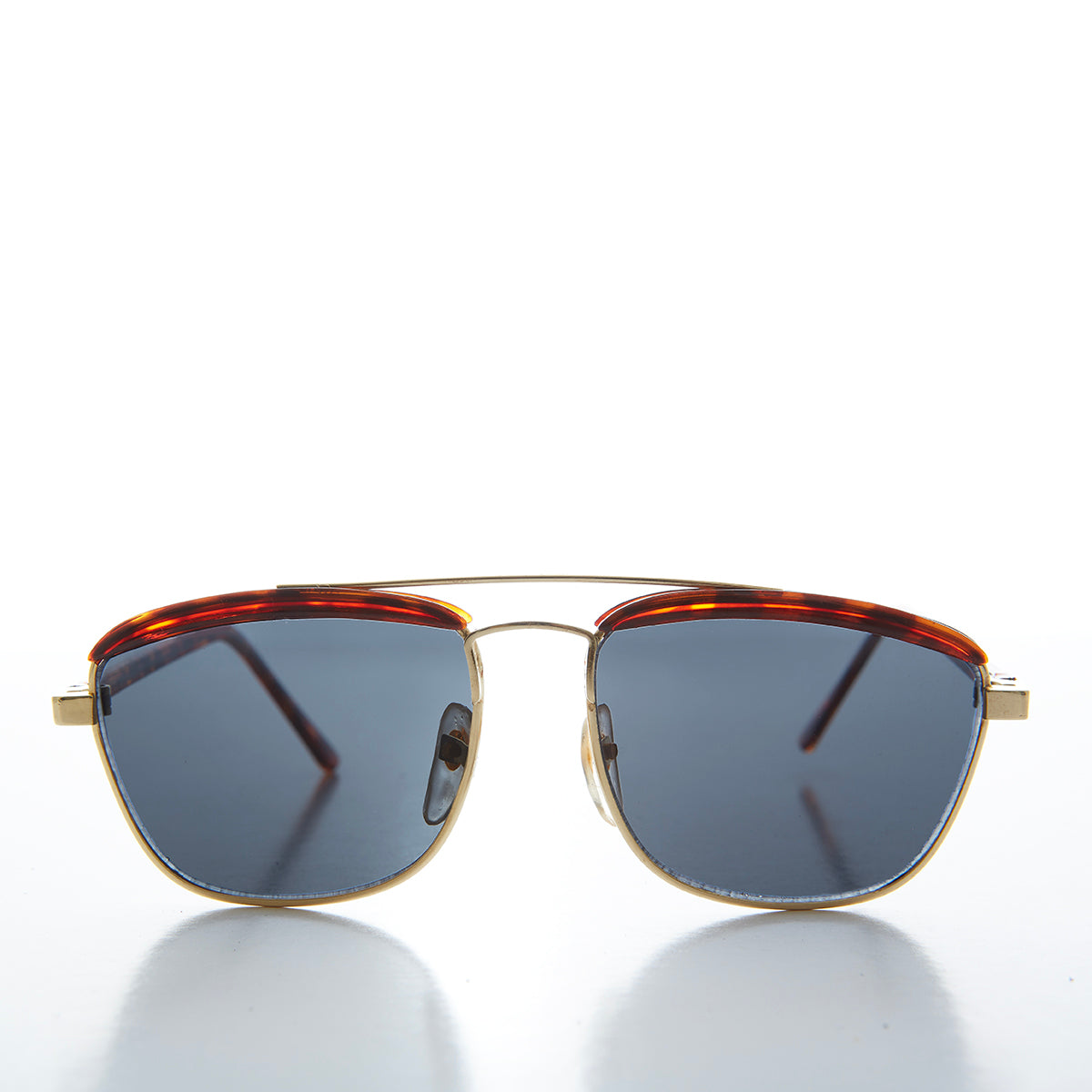 Gold Brow Bar Vintage Sunglasses - Albie