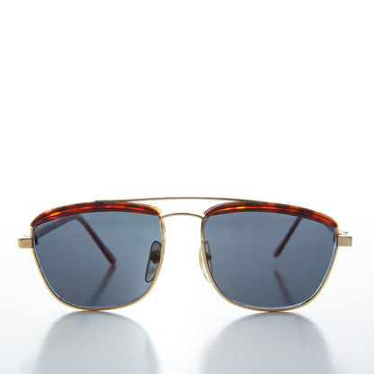 Gold Brow Bar Vintage Sunglasses - Albie