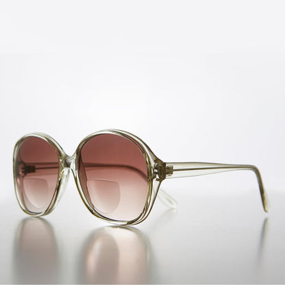 Round Women's Bifocal Reading Sunglasses - Alice