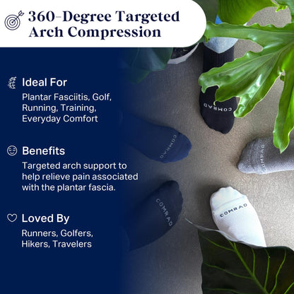 Ankle Compression Socks - 4 Pack