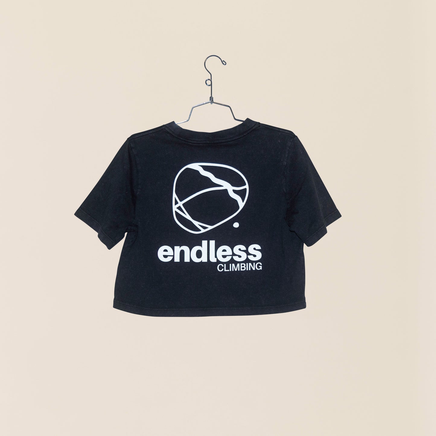 Black Stone Crop Tee