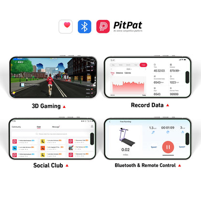 DeerRun Q2 Urban Smart Walking Pad with Incline Treadmill Remote Control