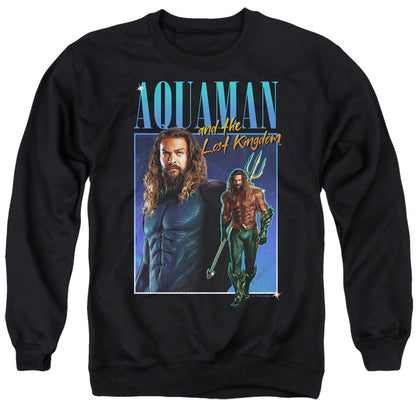 Aquaman And The Lost Kingdom 90'S Style Aquaman Mens Crewneck Sweatshirt Black
