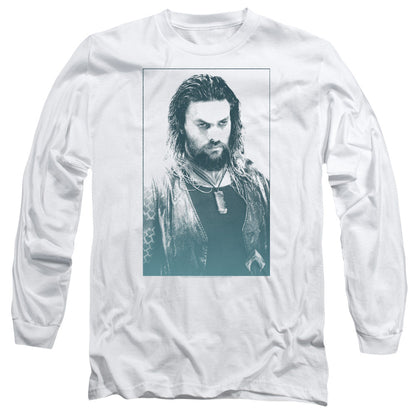 Aquaman Movie Salt Of The Sea Mens Long Sleeve Shirt White Officially Licensed