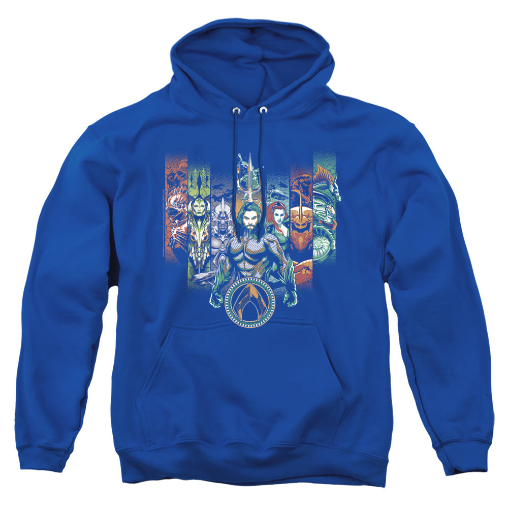 Aquaman Movie Unite The Kingdoms Mens Hoodie Black Officially Licensed