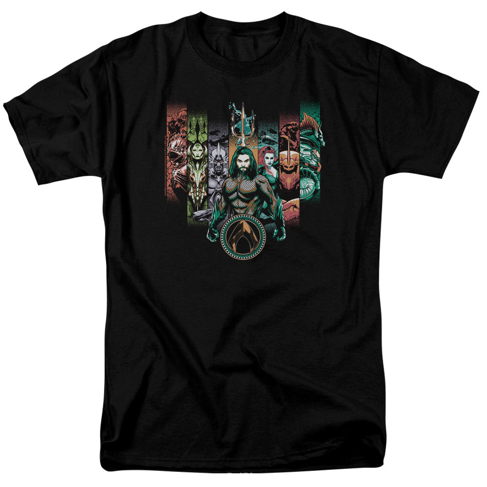 Aquaman Movie Unite The Kingdoms Mens T Shirt Black Officially Licensed