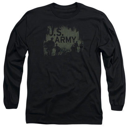 Army Soldiers Mens Long Sleeve Shirt Black Officially Licensed