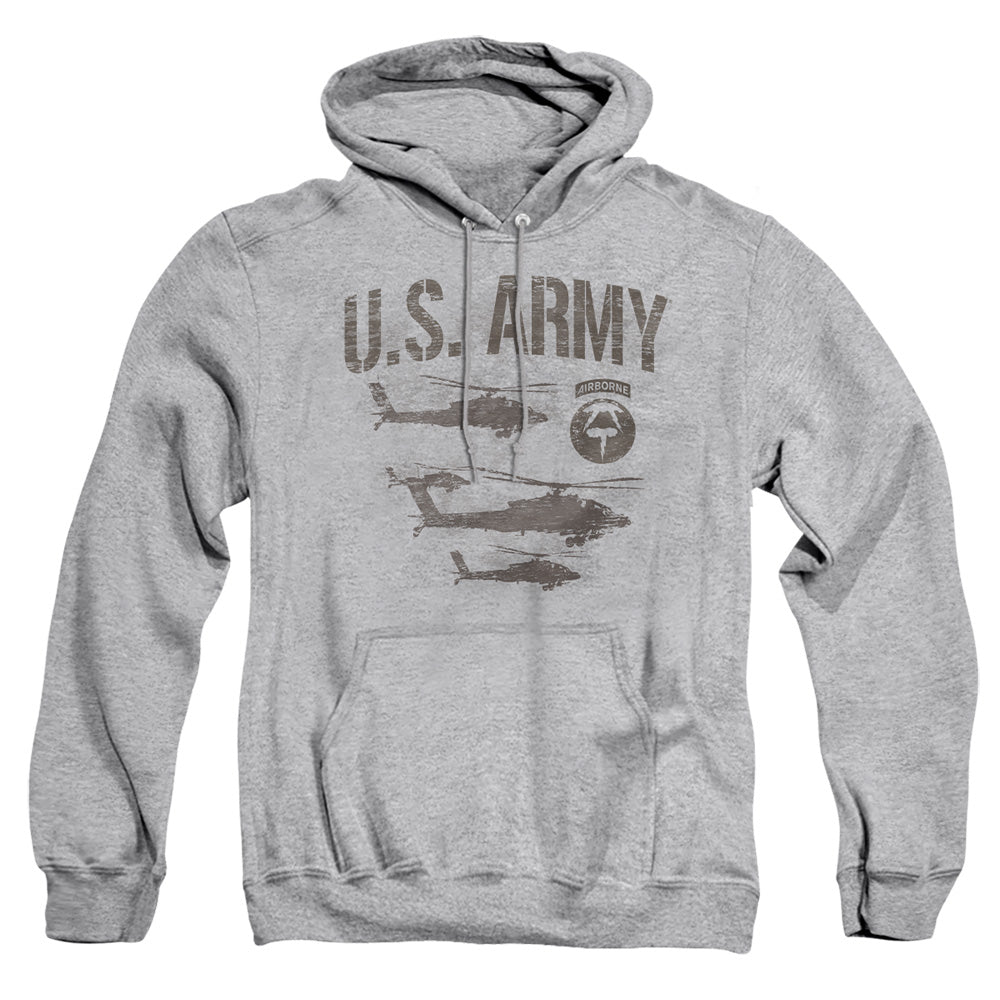 Army Airborne Mens Hoodie Athletic Heather Officially Licensed