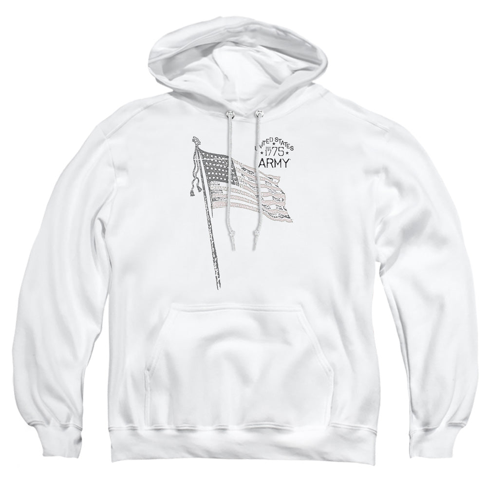 Army Tristar Mens Hoodie White Officially Licensed