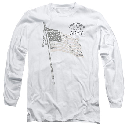 Army Tristar Mens Long Sleeve Shirt White Officially Licensed