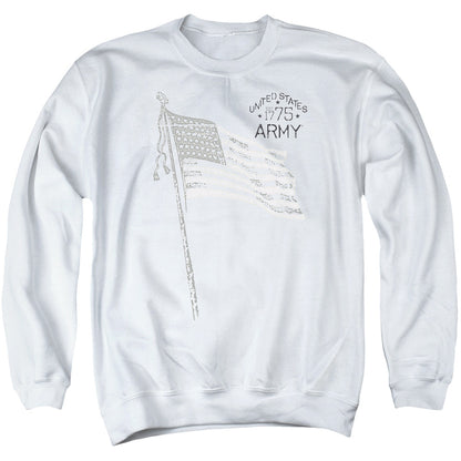 Army Tristar Mens Crewneck Sweatshirt White
