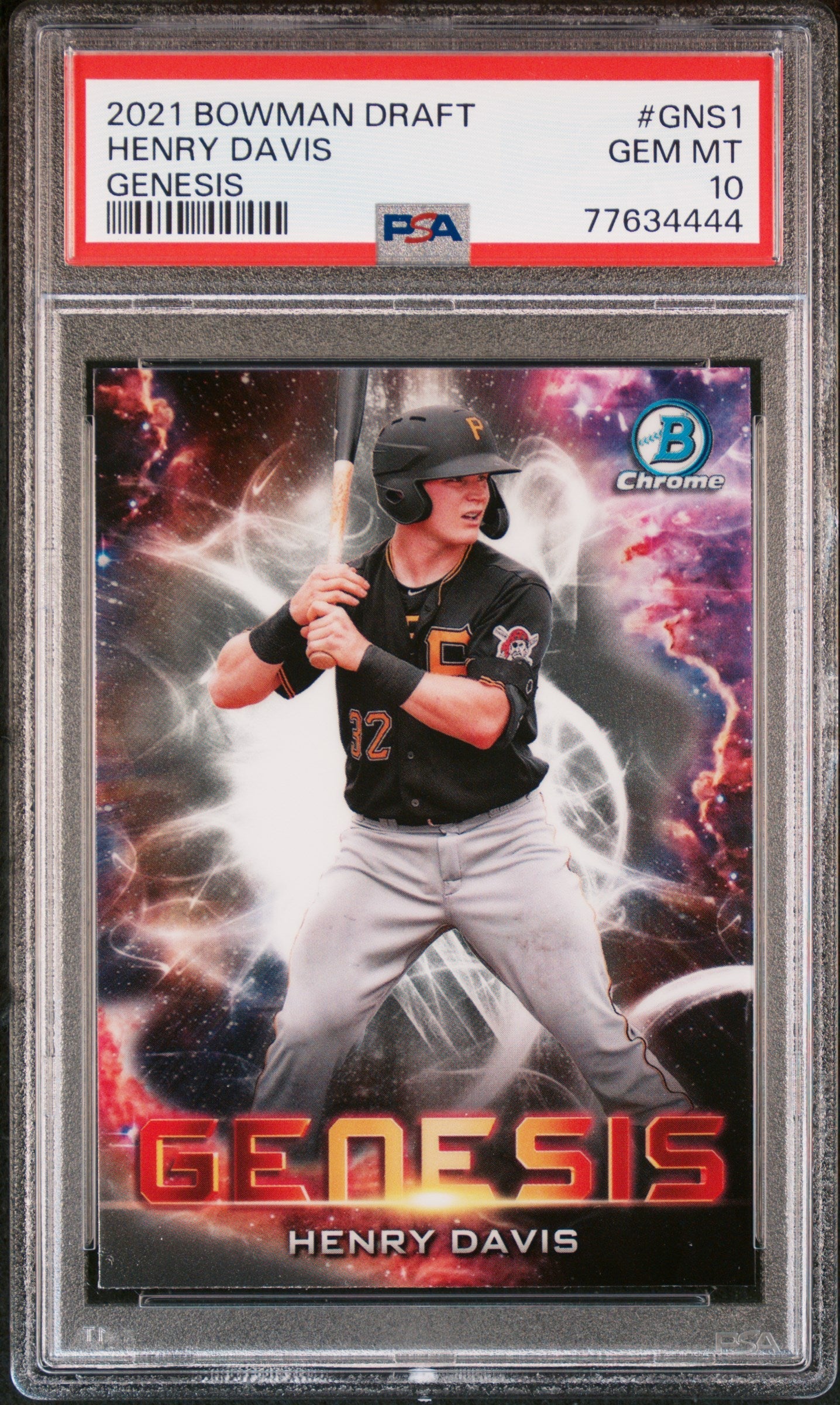 Graded 2021 Topps Bowman Draft Henry Davis #GNS1 Rookie RC Baseball Card PSA 10 Gem Mint