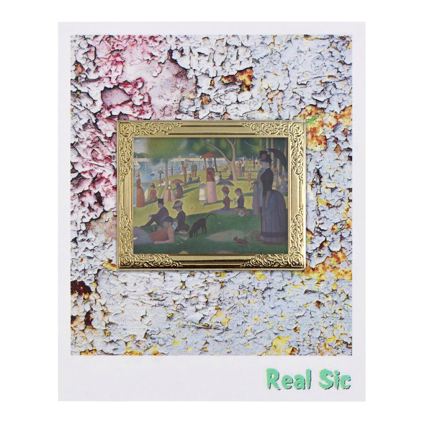A Sunday Afternoon on La Grande Jatte by Georges Seurat Art Frame Pin - Museum Souvenir Fine Art Lapel Pin