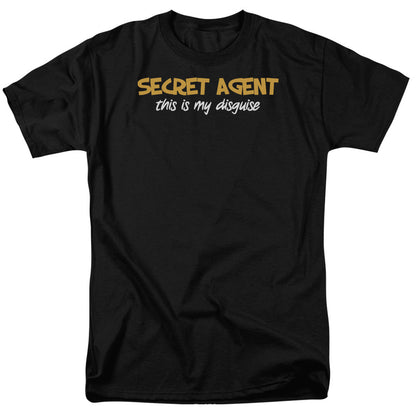 Secret Agent Mens T Shirt Black Officially Licensed