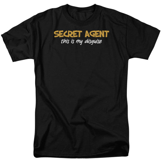 Secret Agent Mens T Shirt Black Officially Licensed