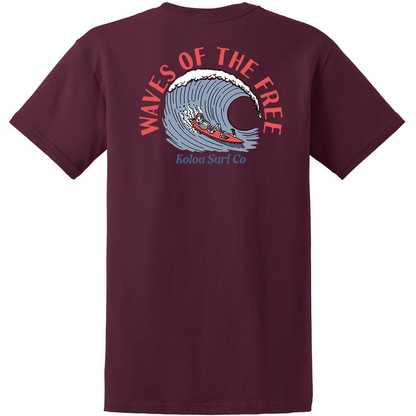 Koloa Waves Of The Free Heavyweight T-Shirt