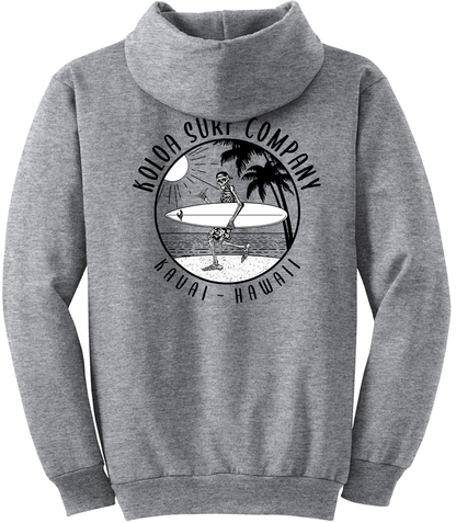 Koloa Skeleton Gone Surfin Hoodie