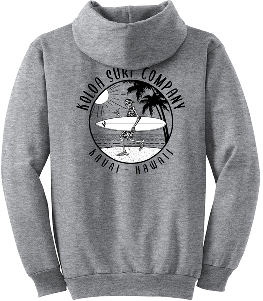 Koloa Skeleton Gone Surfin Hoodie