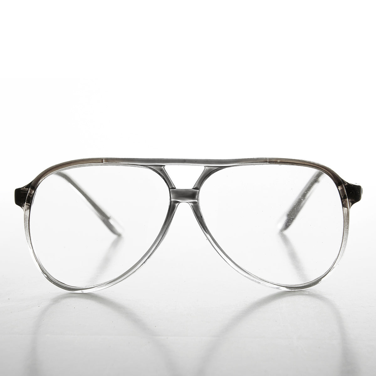 Retro Clear Lens Pilot Glasses - Atlas