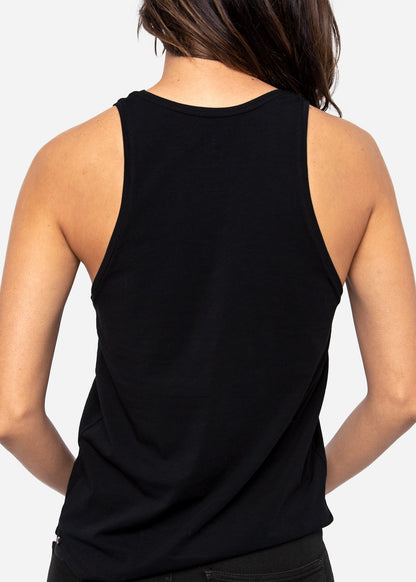 Black | Womens High-neck Tank